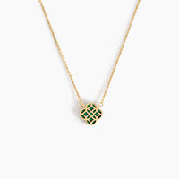 Collier Rosalite Or Jaune Malachite