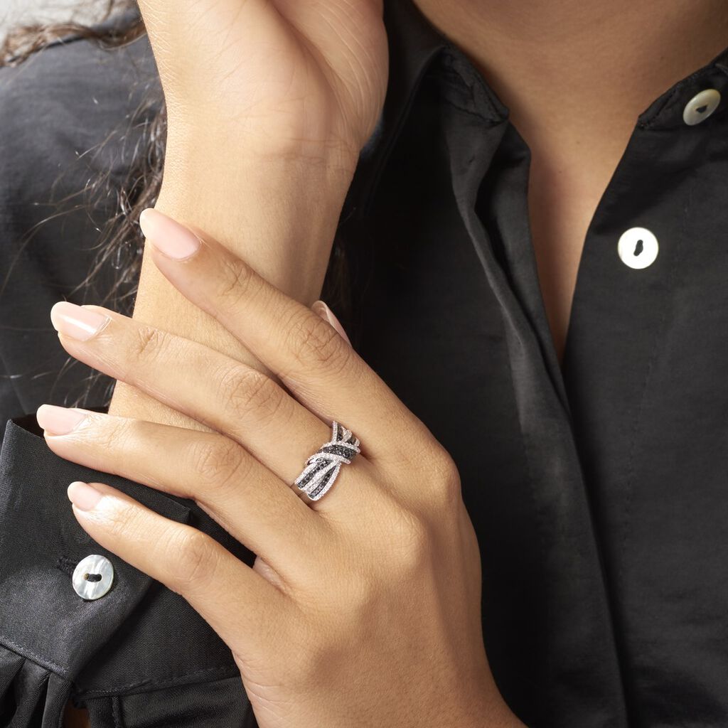 Bague Oaxaca Or Blanc Diamant - Bagues avec pierre Femme | Histoire d’Or