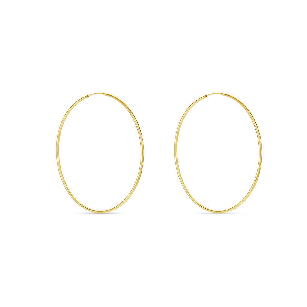 Cr&eacute;oles Dominae Flexible Or Jaune - Boucles d'oreilles cr&eacute;oles Femme | Histoire d&rsquo;Or