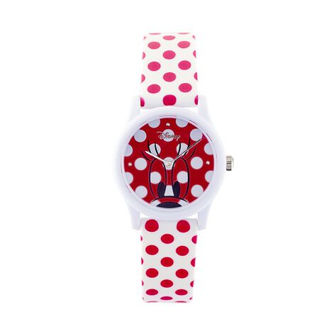 Montre Disney Blanc Et Rose Fushia - Montres Femme | Histoire d’Or