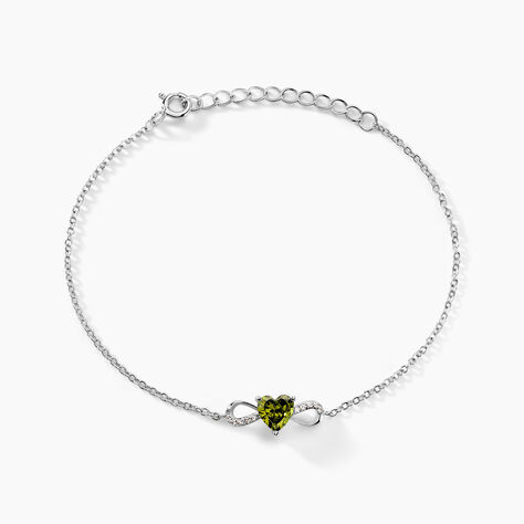 Bracelet Atieno Argent Blanc Oxyde De Zirconium - Bracelets Coeur Femme | Histoire d’Or