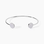 Bracelet Jonc Domitylle Argent Blanc Oxyde De Zirconium - Bracelets joncs Femme | Histoire d&rsquo;Or