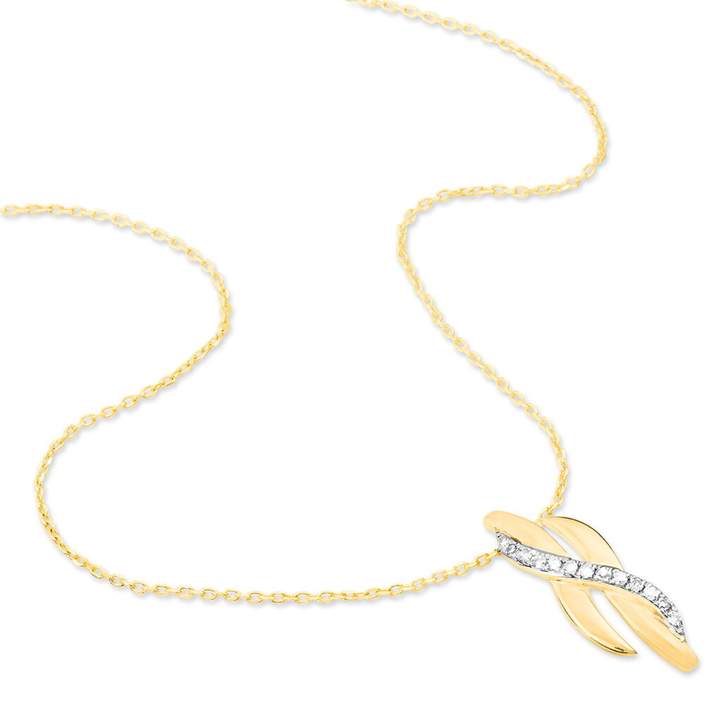Collier Ester Or Jaune Diamant - Colliers Femme | Histoire d&rsquo;Or