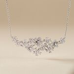 Collier Midnight Flower Argent Blanc Oxyde De Zirconium - Colliers Femme | Histoire d&rsquo;Or