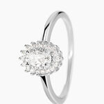 Bague Solitaire Shandrany Argent Blanc Oxyde De Zirconium - Bagues solitaires Femme | Histoire d&rsquo;Or