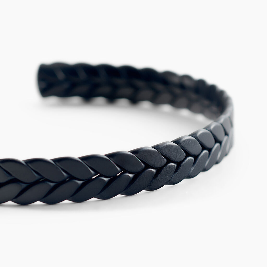 Bracelet Jonc Jourdan Guilherme Acier Noir - Nouveautés bijoux Homme | Histoire d’Or