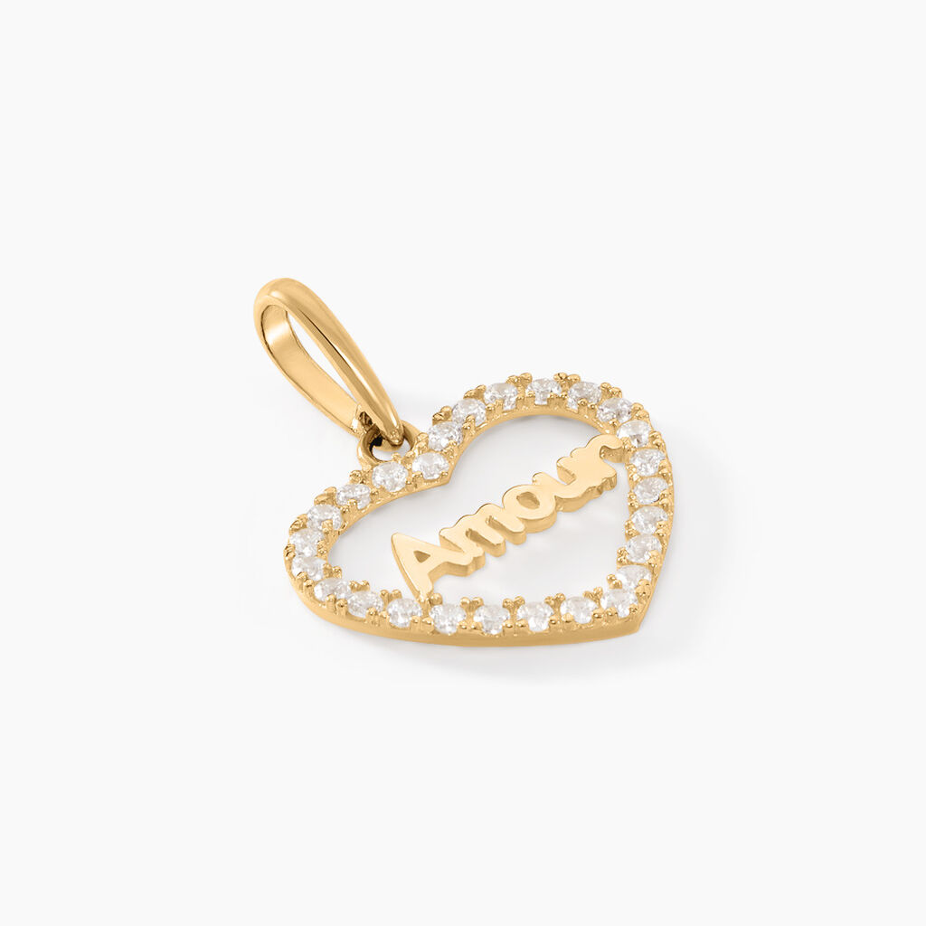 Pendentif Cowal Or Jaune Oxyde De Zirconium