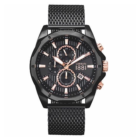 Montre Cerruti Melitello Noir - Montres Homme | Histoire d&rsquo;Or