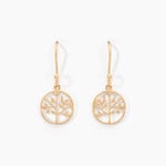 Boucles D'oreilles Pendantes Plaqu&eacute; Or Jaune Galvina - Boucles d'oreilles fantaisie Femme | Histoire d&rsquo;Or