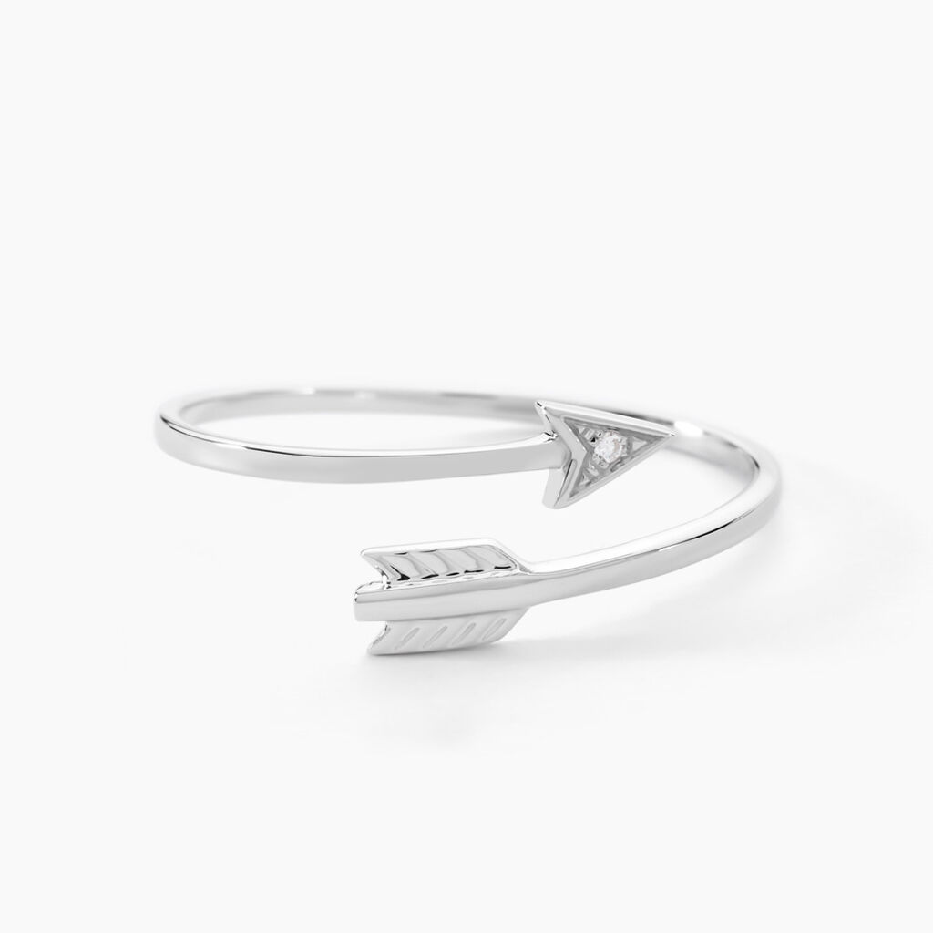 Bague Cupidon Or Blanc Diamant -  Femme | Histoire d’Or