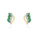 Boucles D'oreilles Puces Or Jaune  Sheelagh Emeraudes Diamants - Clous d'oreilles Femme | Histoire d’Or