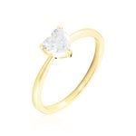 Bague Solitaire Or Jaune Idelle Oxyde De Zirconium - Bagues solitaires Femme | Histoire d&rsquo;Or
