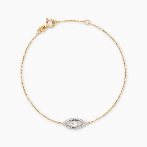 Bracelet Desiderio Or Jaune Oxyde De Zirconium - Bracelets Femme | Histoire d’Or