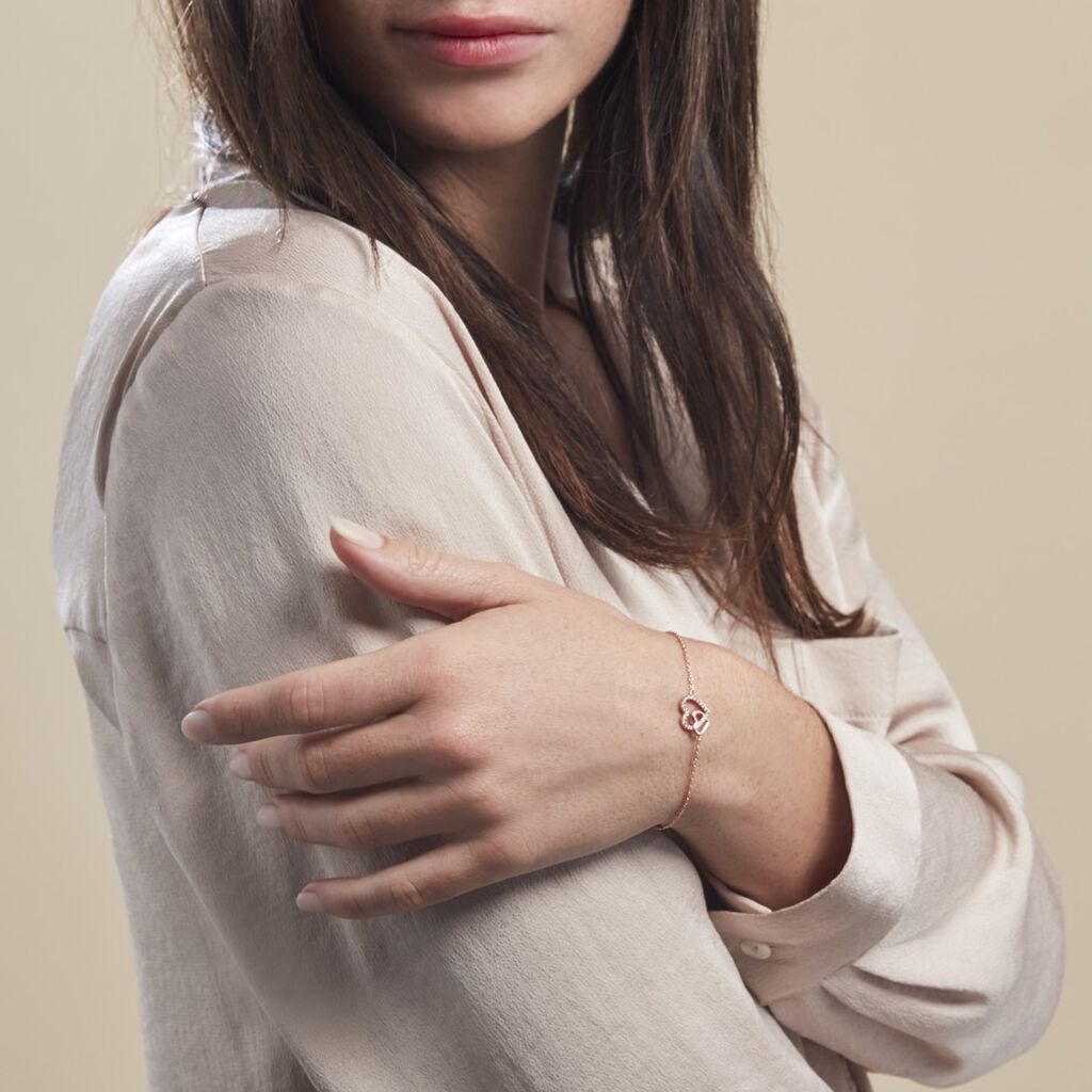Bracelet Donatiane Argent Rose Oxyde De Zirconium - Bracelets Femme | Histoire d’Or