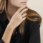 Bague Solitaire Argent Blanc Candi Oxyde De Zirconium - Bagues solitaires Femme | Histoire d&rsquo;Or