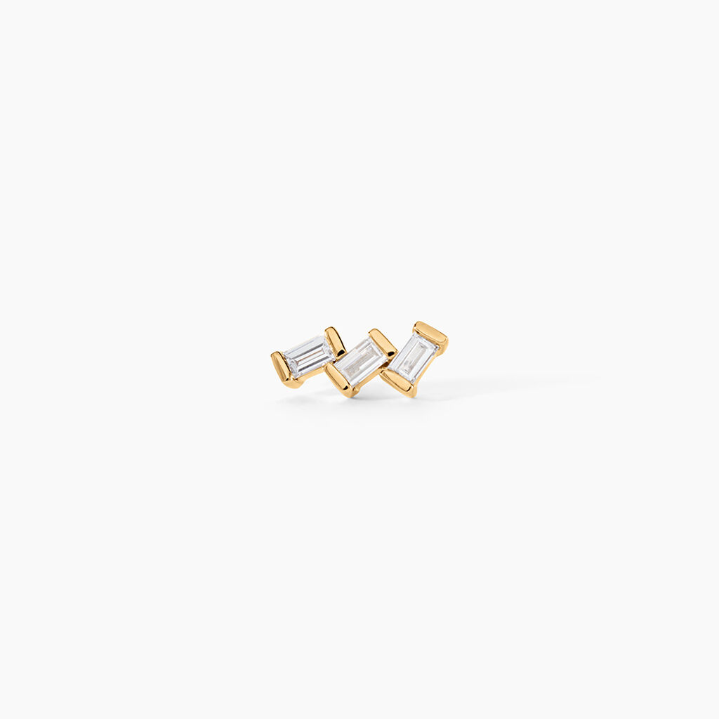 Piercing Pax Or Jaune Diamant Synth&eacute;tique - Piercings d'oreilles Femme | Histoire d&rsquo;Or