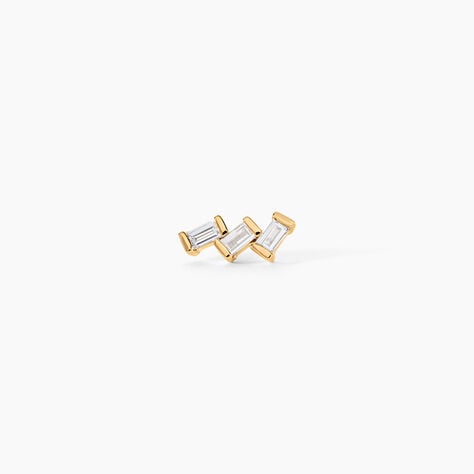 Piercing Pax Or Jaune Diamant Synth&eacute;tique - Bijoux Femme | Histoire d&rsquo;Or