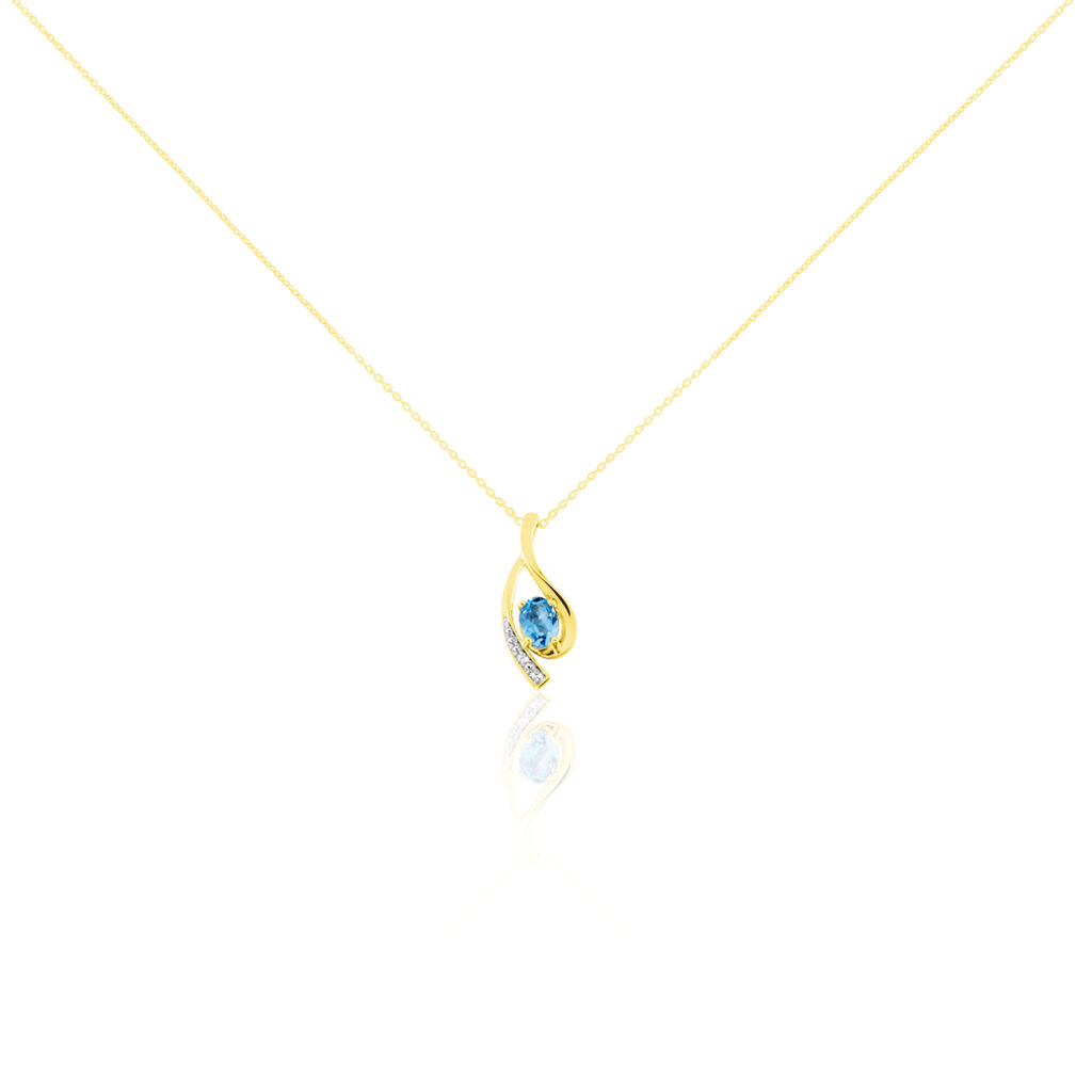 Collier Or Jaune Sagesse Topaze Oxydes De Zirconium - Colliers Femme | Histoire d’Or