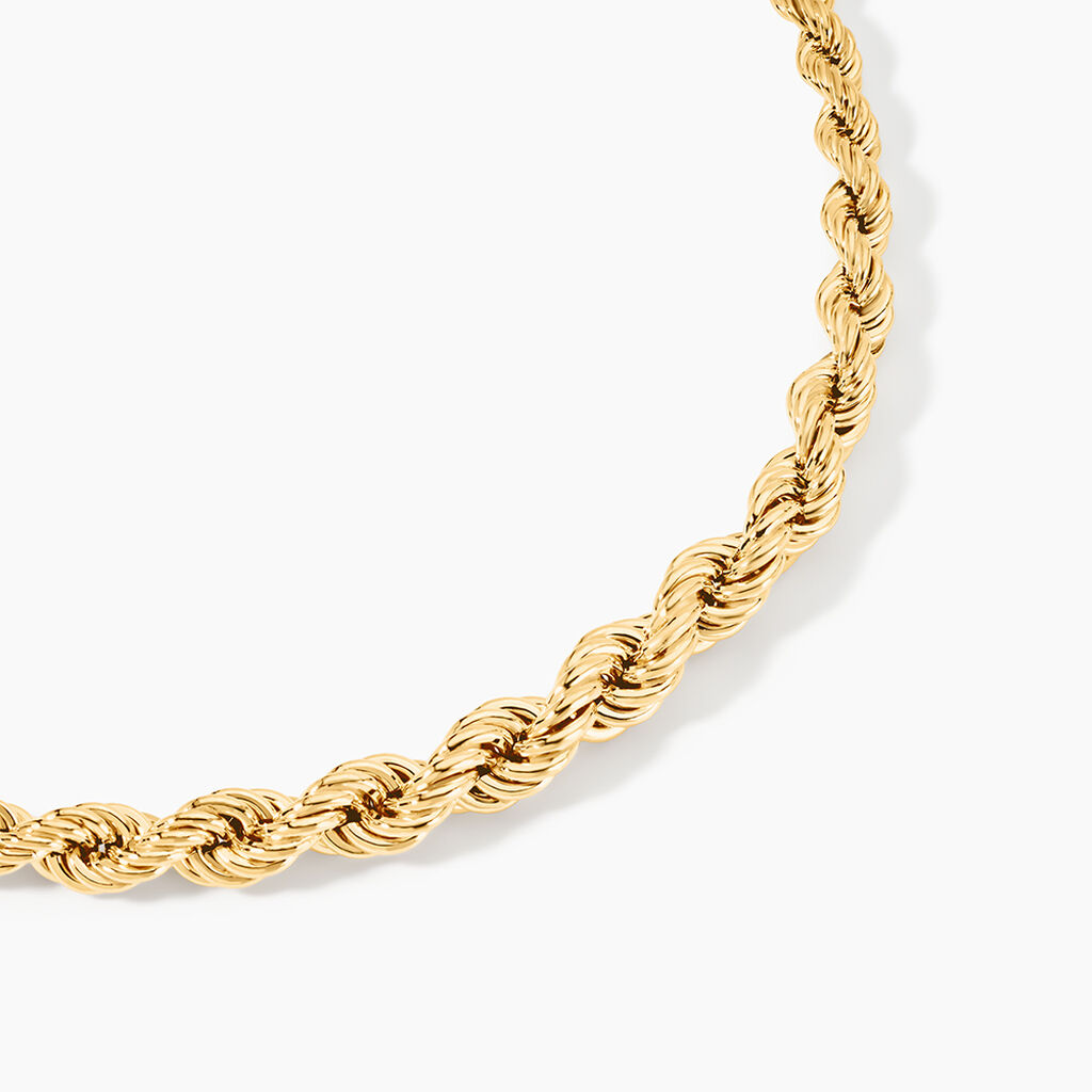Collier Jerry Danilo Maille Corde Or Jaune - Chaines Femme | Histoire d’Or