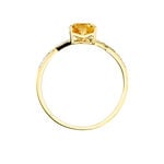 Bague Clothilde Or Jaune Citrine Et Oxyde - Bagues solitaires Femme | Histoire d&rsquo;Or