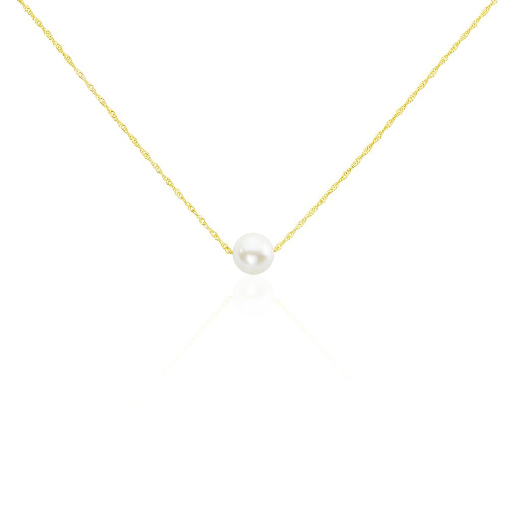 Collier Or Jaune Bibimo Perle De Culture - Colliers Femme | Histoire d’Or