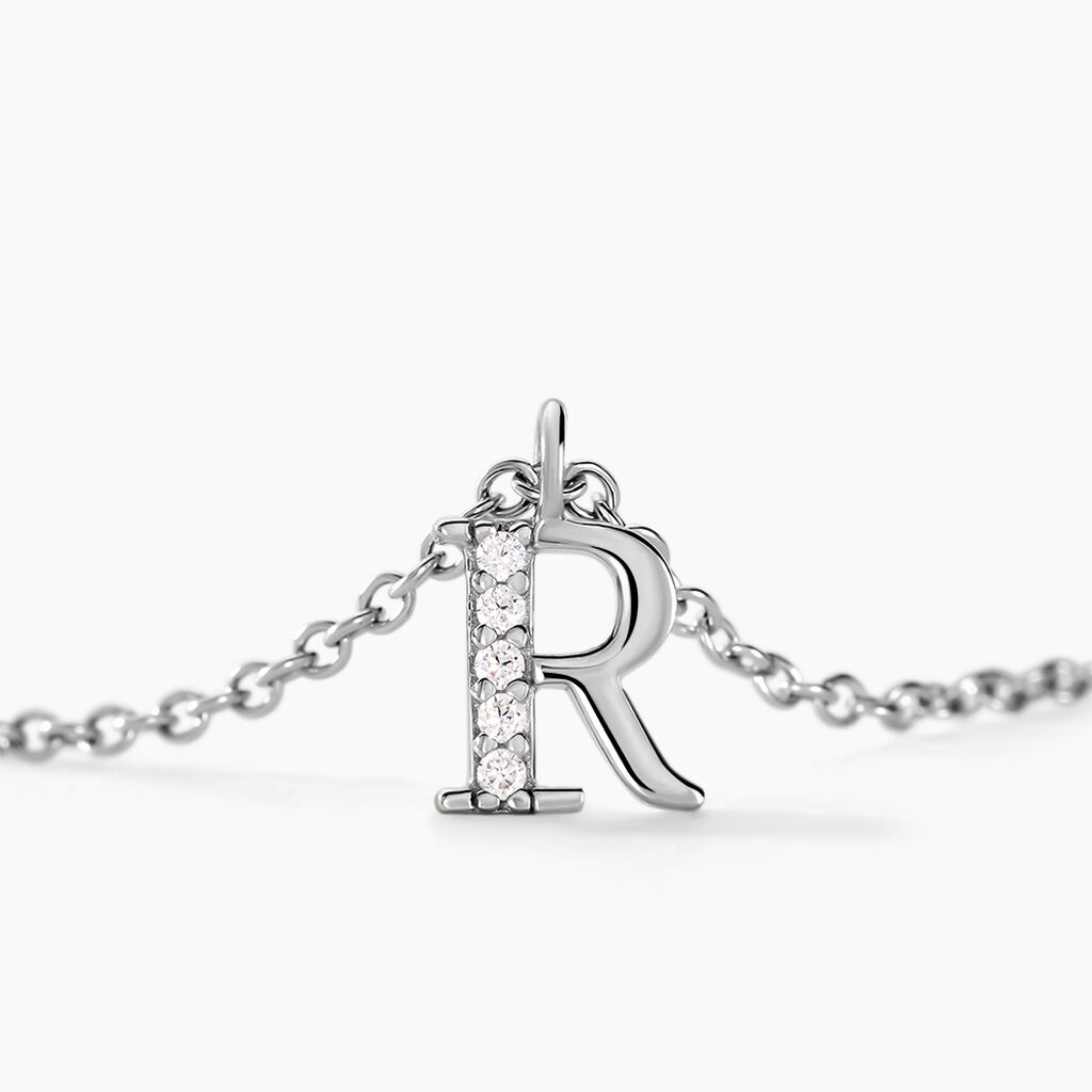 Collier Neruda Argent Blanc Oxyde De Zirconium - Colliers fantaisie Femme | Histoire d&rsquo;Or