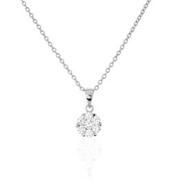 Collier Pietra Argent Blanc Oxyde De Zirconium - Colliers fantaisie Femme | Histoire d’Or