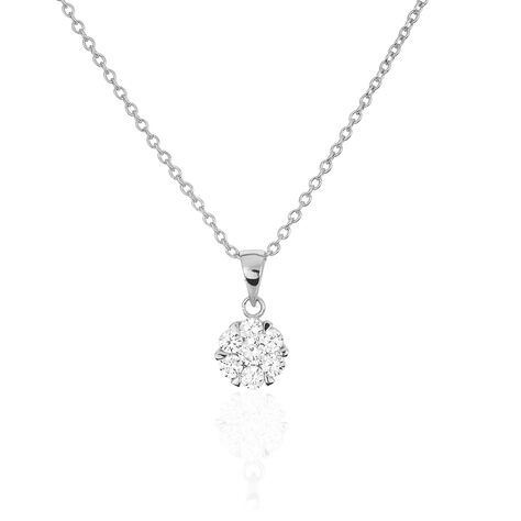 Collier Pietra Argent Blanc Oxyde De Zirconium - Colliers fantaisie Femme | Histoire d’Or