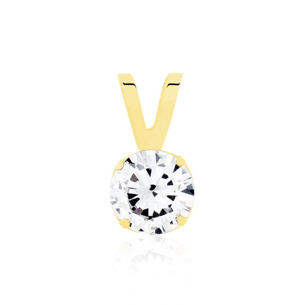 Pendentif Mabila Or Jaune Oxyde De Zirconium - Pendentifs Femme | Histoire d’Or
