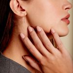 Boucles D'oreilles Pendantes Chastity Or Jaune Oxyde De Zirconium - Boucles d'oreilles pendantes Femme | Histoire d&rsquo;Or