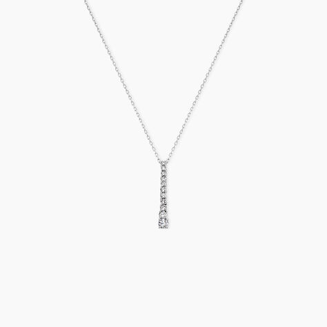 Collier Riviera Or Blanc Diamant - Colliers Femme | Histoire d&rsquo;Or