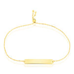 Bracelet Identit&eacute; Peronille Or Jaune - Gourmettes Femme | Histoire d&rsquo;Or