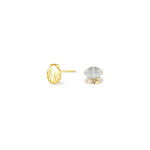 Boucles D'oreilles Puces Franzine Coquillage Or Jaune - Clous d'oreilles Femme | Histoire d&rsquo;Or