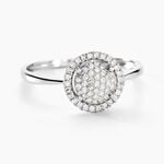 Bague Soleil D'hiver Or Blanc Diamant Divers - Bagues avec pierre Femme | Histoire d&rsquo;Or