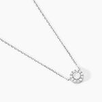 Collier Swanny Argent Blanc Oxyde De Zirconium - Colliers fantaisie Femme | Histoire d&rsquo;Or