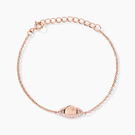 Bracelet Phibi Argent Rose Oxyde De Zirconium - Bracelets Femme | Histoire d&rsquo;Or