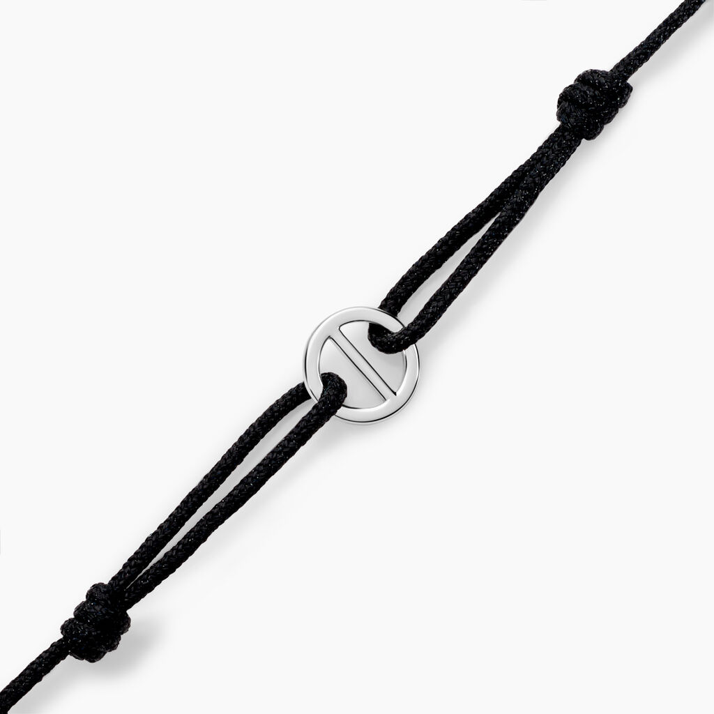 Bracelet Brix Argent Blanc - Bracelets cordon Homme | Histoire d’Or