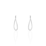 Cr&eacute;oles Argent Blanc Olivia - Boucles d'oreilles cr&eacute;oles Femme | Histoire d&rsquo;Or