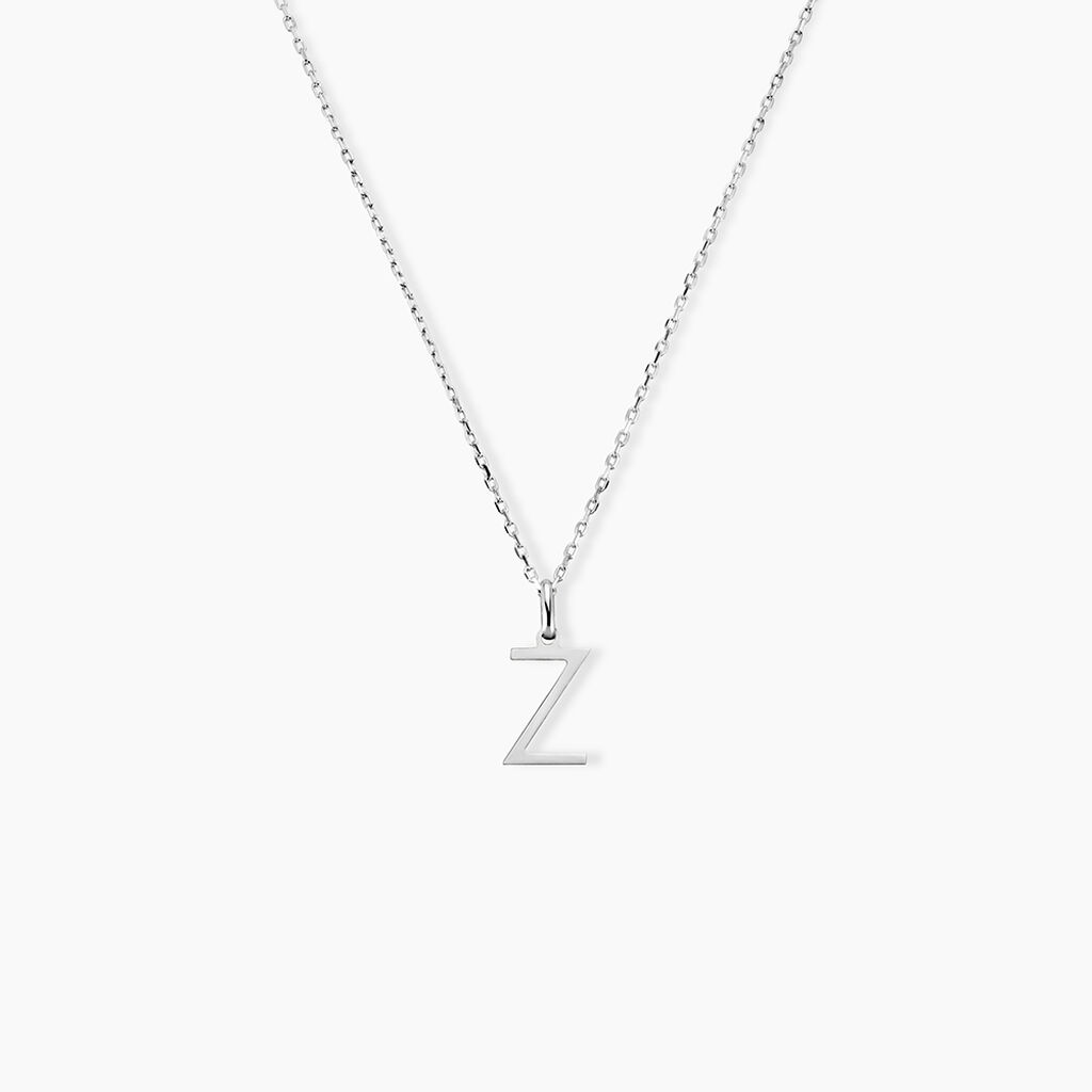 Pendentif Ionia Lettre Or Blanc - Pendentifs Famille | Histoire d&rsquo;Or