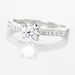 Bague Solitaire Hemera Or Blanc Diamant Synthetique