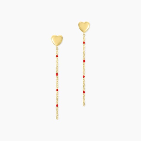 Boucles D'Oreilles Pendantes Bubble Argent Jaune - Boucles d'oreilles fantaisie Enfant | Histoire d&rsquo;Or