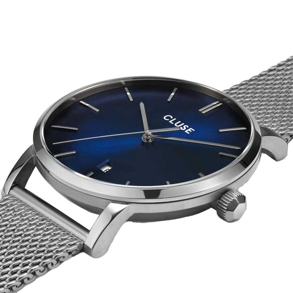 Coffret Montre Cluse Aravis Bleu Fumé - Montres Homme | Histoire d’Or