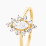 Bague Or Jaune Vladimira Oxyde De Zirconium - Bagues solitaires Femme | Histoire d&rsquo;Or