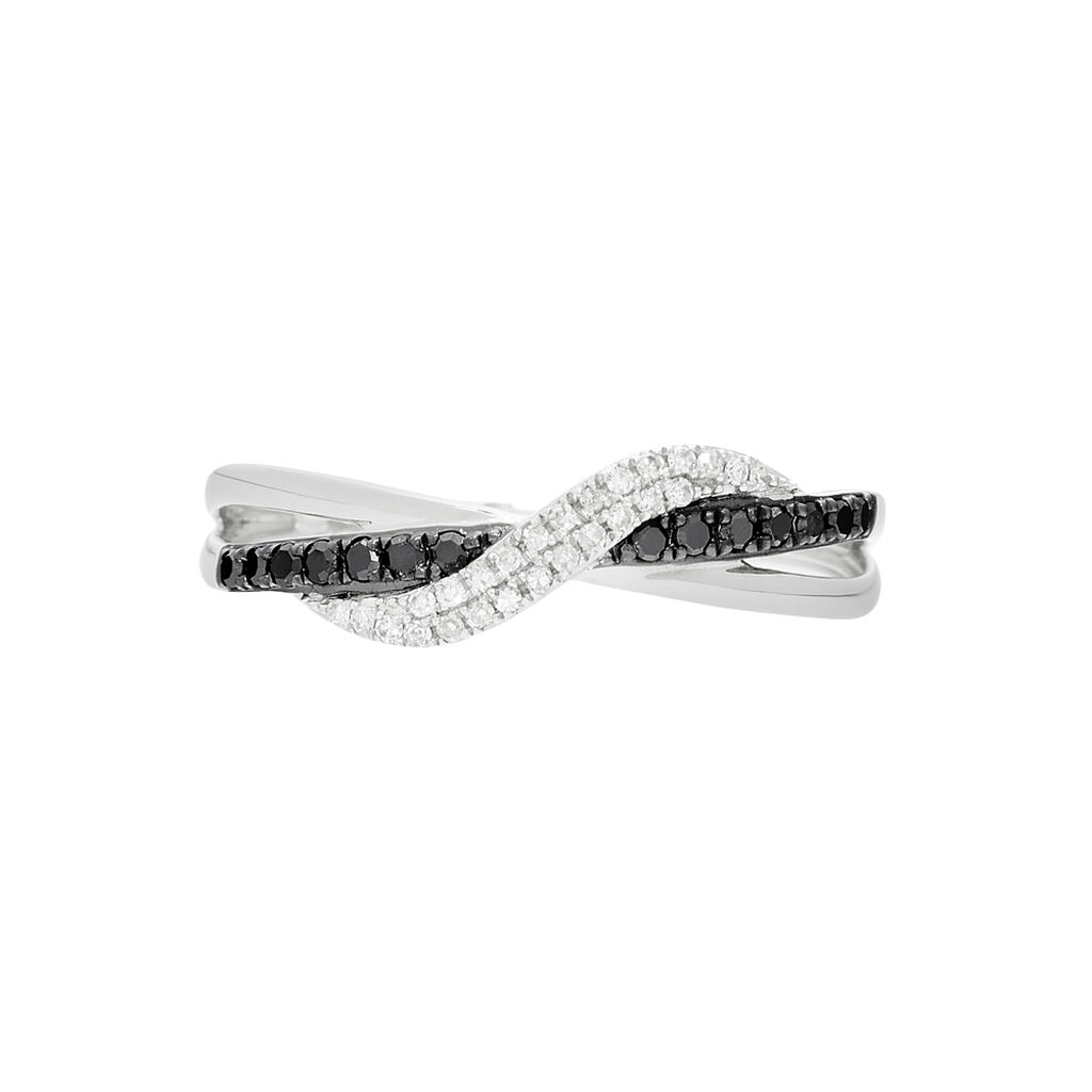 Bague Valencia Or Blanc Diamant - Bagues avec pierre Femme | Histoire d’Or