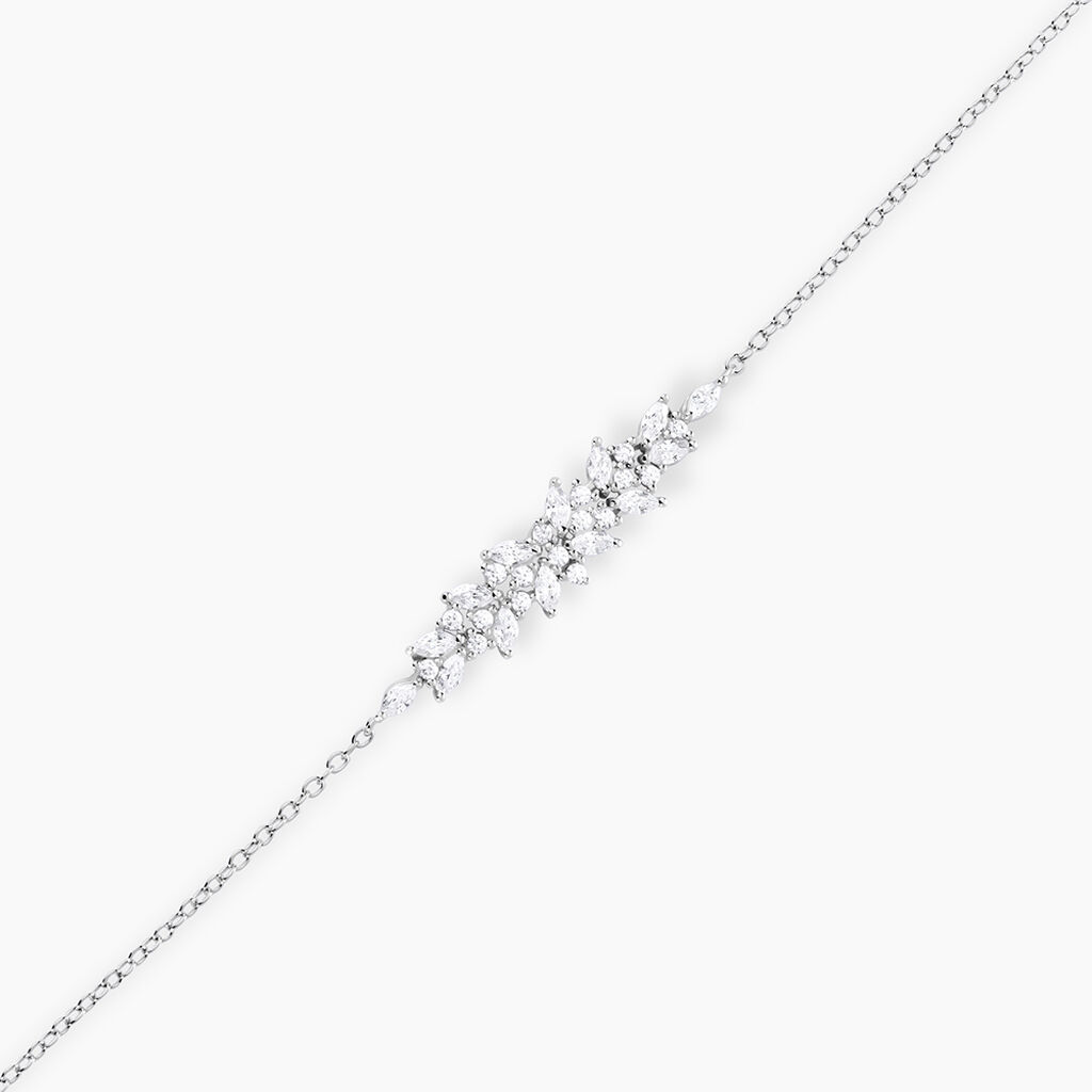 Bracelet Anasthase Argent Blanc Oxyde De Zirconium - Bracelets Femme | Histoire d’Or