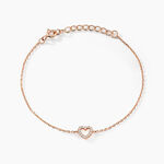 Bracelet Phanie Argent Rose Oxyde De Zirconium - Bracelets Femme | Histoire d&rsquo;Or