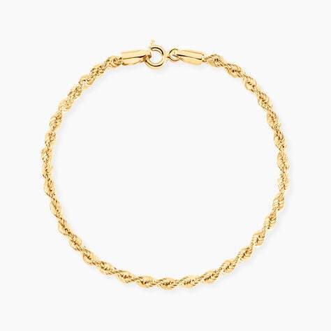Bracelet Jerry Maille Corde Or Jaune - Bracelets chaîne Femme | Histoire d’Or