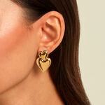 Boucles D'Oreilles Pendantes Swan Acier Jaune - Boucles d'oreilles fantaisie Femme | Histoire d&rsquo;Or