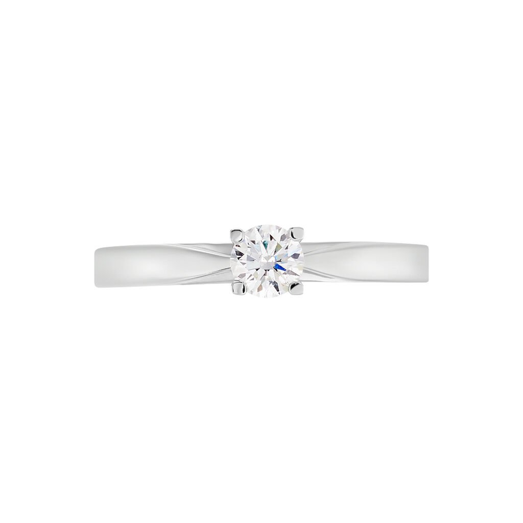 Bague Solitaire Celina Or Blanc Diamant - Bagues solitaires Femme | Histoire d’Or