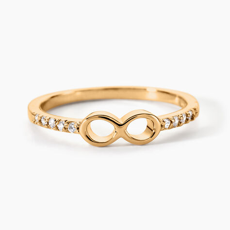 Bague Plaqu&eacute; Or Daniset Oxydes De Zirconium - Bagues avec pierre Femme | Histoire d&rsquo;Or